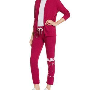 NEW MONROW x The Surf Lodge Sweatpants Magenta S